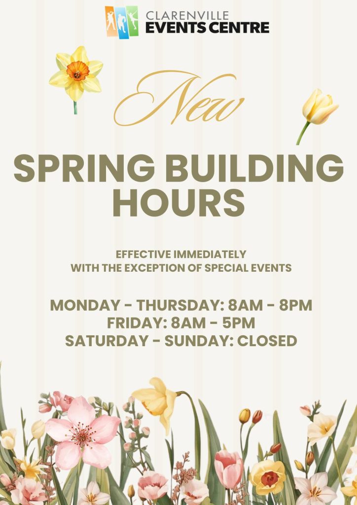 CEC Spring Hours